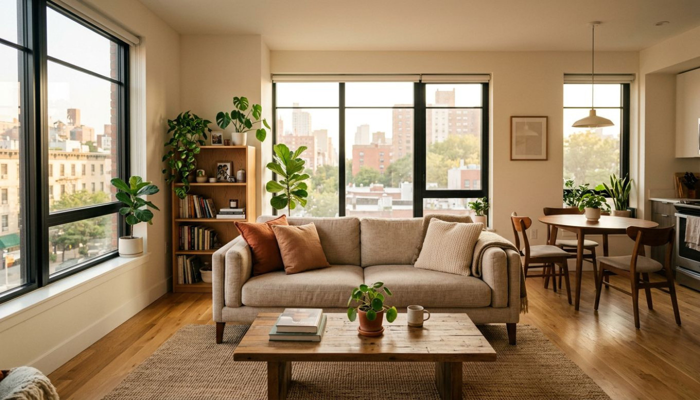 Quand l’agencement déjoue le manque de lumière dans un appartement
